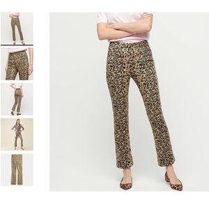 NWT J. Crew Kick Crop Pant in Leopard Print